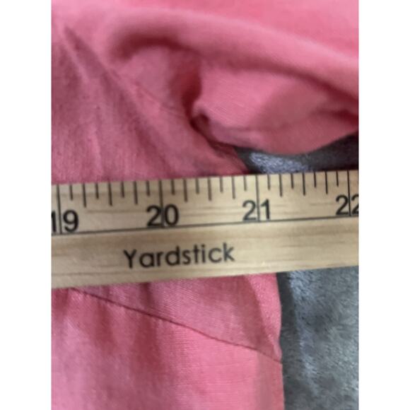 J Jill Love Linen Blouse Shirt Coral Womens Sz Medium Long Sleeve Classic - Picture 5 of 10